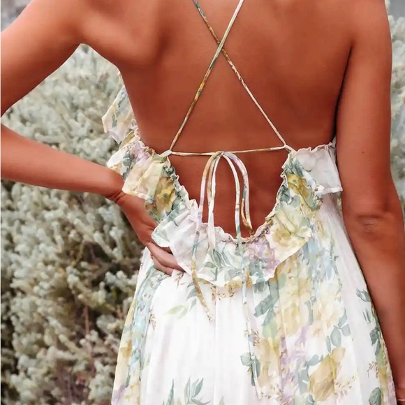 Totally romantic ❤️ Fairytale floral ruffle midi by Olia - Picture 4 of 5